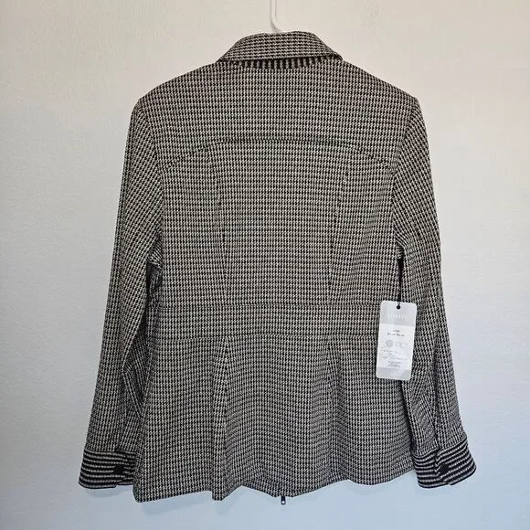 NWT Cabi | The Baron Jacket Houndstooth Brown Black Dark Academia, Womens Large - Picture 8 of 11